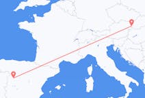 Vluchten van Salamanca, Spanje naar Bratislava, Slowakije