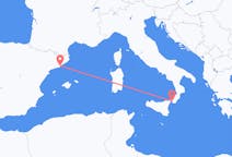 Flyg från Barcelona, Spanien till Reggio di Calabria, Italien