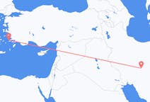 Lennot Isfahanista, Iran Kalymnosille, Kreikka