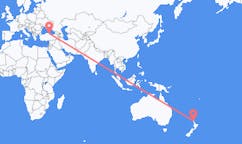 Flyreiser fra Whangarei, New Zealand til Samsun, Tyrkia