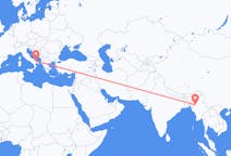 Flyreiser fra Kalay, Myanmar (Burma) til Bari, Italia