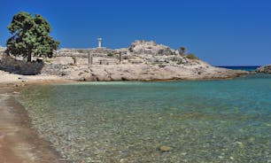 Photo of wonderful view to the sea from the mountains in Kefalos ,Kos island, Greece.