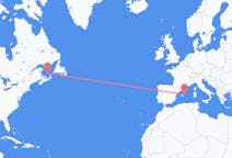 Vols des Îles de la Madeleine, Québec, le Canada vers Mahón, Espagne