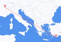 Flyreiser fra Kastellorizo, til Genève