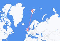 Flyg från Svalbard till Southampton