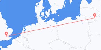 Lennot Liettuasta Yhdistyneeseen kuningaskuntaan