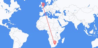 Flyreiser fra Lesotho til Storbritannia