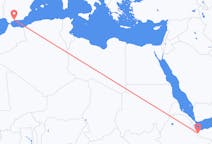 Flyg från Hargeisa till Malaga
