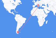 Flyreiser fra Ushuaia, Argentina til Palermo, Italia