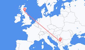 Flights from Scotland to Kosovo