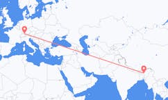 Flyg från Guwahati, Indien till Friedrichshafen, Tyskland