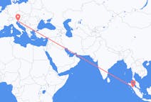 出发地 印度尼西亚西宝龙宝龙目的地 意大利的里雅斯特的航班