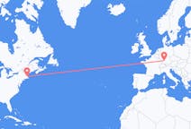 Flyreiser fra Boston, til Stuttgart