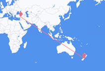 Flyreiser fra Christchurch, New Zealand til Gaziantep, Tyrkia