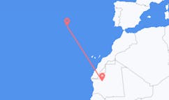 Vluchten van Atar, Mauritanië naar Santa Maria, Portugal