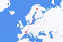 Lennot Toulonista, Ranska Rovaniemelle, Suomi