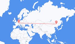 Flug frá Daqing, Kína til Stuttgart, Þýskalandi