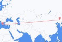 Flyg från Changchun, Kina till Kalamata, Grekland