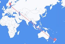 Lennot Christchurchista Tukholmaan