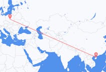 Flyreiser fra Haikou, Kina til Lodz, Polen