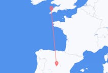 Flyreiser fra Madrid, Spania til Newquay, England