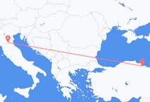 Flyreiser fra Samsun, til Bologna