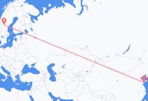 Flights from Qingdao to Östersund