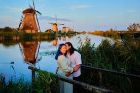 Kinderdijk에서의 멋진 사진 촬영