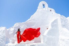 Mykonos Flying Dress Fotoshooting