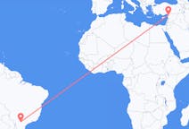 Flug frá Londrina, Brasilíu til Hatay-héraðs, Tyrklandi