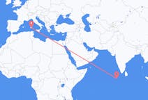 Flyreiser fra Malé, til Cagliari
