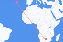 Flyreiser fra Gaborone, til Ponta Delgada