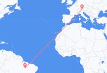 Lennot Araguaínasta, Brasilia Innsbruckiin, Itävalta