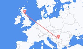 Flights from Scotland to Serbia