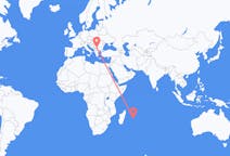 Vluchten van Mauritius Eiland naar de stad Niš