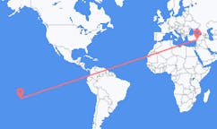 Flyrejser fra Rurutu, Fransk Polynesien til Gaziantep, Tyrkiet