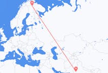 인도 조드푸르에서 출발해 핀란드 이발로에게(으)로 가는 항공편
