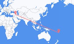 Flyrejser fra Labasa, Fiji til Hakkâri, Tyrkiet