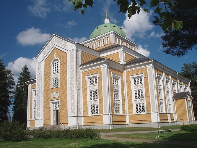  Photo of Kerimäki Church Savonlinne, Finland.