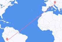 Flyrejser fra Cusco, Peru til Klagenfurt, Østrig