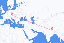 Flyreiser fra Bharatpur, Nepal til Linz, Østerrike