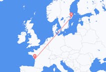 Flyrejser fra La Rochelle til Stockholm