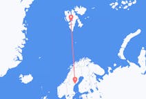 Flüge von Örnsköldsvik, nach Spitzbergen