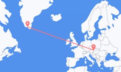 Flyreiser fra Narsaq, Grønland til Bratislava, Slovakia