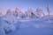 Photo of beautiful winter landscape of Luosto in finish Lapland, Finland.