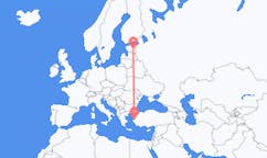 Loty z Tartu, Estonia do Izmiru, Turcja