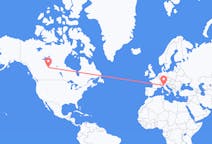 Flyreiser fra Fort McMurray, Canada til Reggio Emilia, Italia