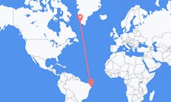 Lennot Recifestä, Brasilia Paamiutille, Grönlanti