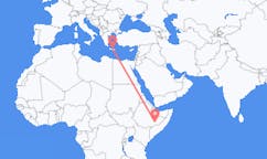 Flyreiser fra Gode, Etiopia til Iraklio, Hellas