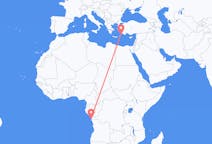 Flyrejser fra Cabinda til Rhodes